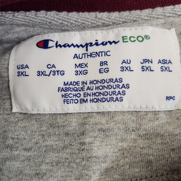 Mens Champion Sweatshirt, 3XL - Picture 5 of 7